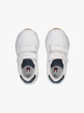White Hook And Loop Sneakers  Kids Unisex