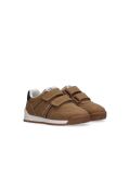 Brown Low Cut Velcro Sneaker  Kids Unisex