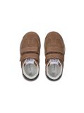 Brown Low Cut Velcro Sneaker  Kids Unisex
