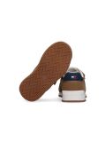 Brown Low Cut Velcro Sneaker  Kids Unisex