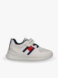 White Flag Mesh Hook And Loop Sneakers  Kids Unisex