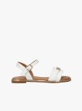 White TH Monogram Plaque Sandals  Girls
