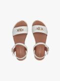 White TH Monogram Plaque Sandals  Girls