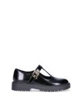 Black Block Heel Low Cut Shoes  Girls