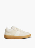 Beige Teddy Lined Lace-Up Sneakers  Girls