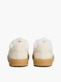 Beige Teddy Lined Lace-Up Sneakers  Girls