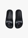 Black Logo Pool Slide  Kids Unisex