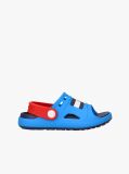 Multi Colour-Blocked Rubberised Flag Sandals  Kids Unisex