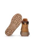 Yellow Cleat Debossed Ankle Boots  Kids Unisex