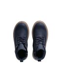 Blue Cleat Debossed Ankle Boots  Kids Unisex