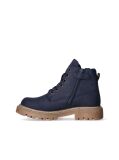 Blue Cleat Debossed Ankle Boots  Kids Unisex
