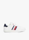 White Flag Contrast Heel Sneakers  Kids Unisex