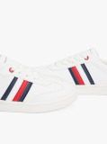 White Flag Contrast Heel Sneakers  Kids Unisex