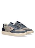 Multi Contrast Heel Lace Up Sneakers  Kids Unisex