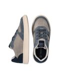Multi Contrast Heel Lace Up Sneakers  Kids Unisex
