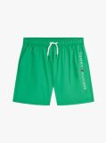 Green Original Logo Mid Length Swim Shorts  Boys
