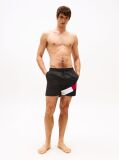 Black Flag Mid Length Drawstring Swim Shorts  Men
