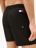 Black Flag Mid Length Drawstring Swim Shorts  Men