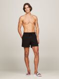 Black Essential Drawstring Mid Length Swim Shorts  Men