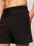 Black Essential Drawstring Mid Length Swim Shorts  Men