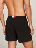 Black Essential Drawstring Mid Length Swim Shorts  Men