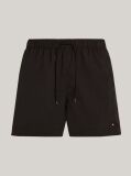 Black Essential Drawstring Mid Length Swim Shorts  Men