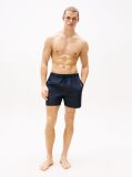 Blue Original Logo Mid Length Swim Shorts  Men