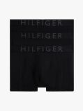 Black 3-Pack Microfibre Logo Waistband Trunks  Men