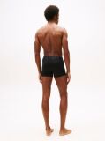 Black 3-Pack Microfibre Logo Waistband Trunks  Men