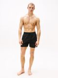 Black Essential Mid Length Swim Shorts  Men