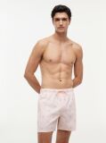 Orange Ithaca Embroidery Mid Length Swim Shorts  Men