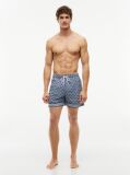 Blue Print Mid Length Swim Shorts  Men