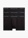 Black 3-Pack Signature Repeat Logo Waistband Trunks  Men