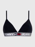 Black Logo Underband Unlined Triangle Bra  Women