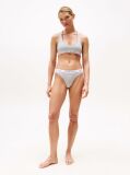 Grey Logo Waistband Thong  Women