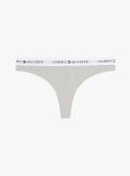 Grey Logo Waistband Thong  Women
