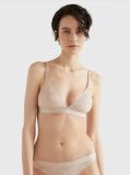 Beige TH Monogram Lace Unlined Triangle Bra  Women