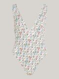 Multi TH Monogram Plunge One-Piece Swimsuit  Women