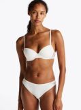 White Lace Trim Logo Waistband Briefs  Women