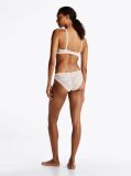 White Lace Trim Logo Waistband Briefs  Women