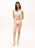 White Hilfiger Monotype Logo Waistband Tanga Briefs  Women