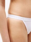 White Hilfiger Monotype Logo Waistband Tanga Briefs  Women