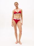 Red Heritage Waistband Logo Thong  Women
