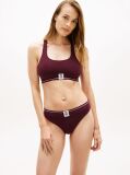 Red TH Crest Racerback Ribbed Bralette  Women