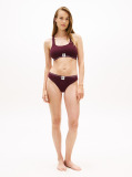 Red TH Crest Ribbed Thong  Women
