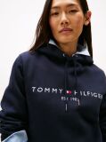 Blue Essential Hoodie With Logo  Women