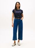 Blue ORGANIC COTTON T-SHIRT AND LOGO  Women
