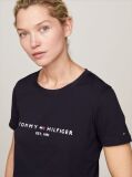 Blue ORGANIC COTTON T-SHIRT AND LOGO  Women