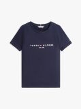 Blue ORGANIC COTTON T-SHIRT AND LOGO  Women