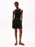 Black RIB TANK TOP SLIM  Women